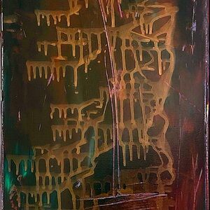 Abstract Painting “Descent” by Jay Padron